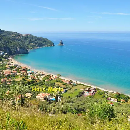 Maria With Pool In Agios Gordios Lejlighed